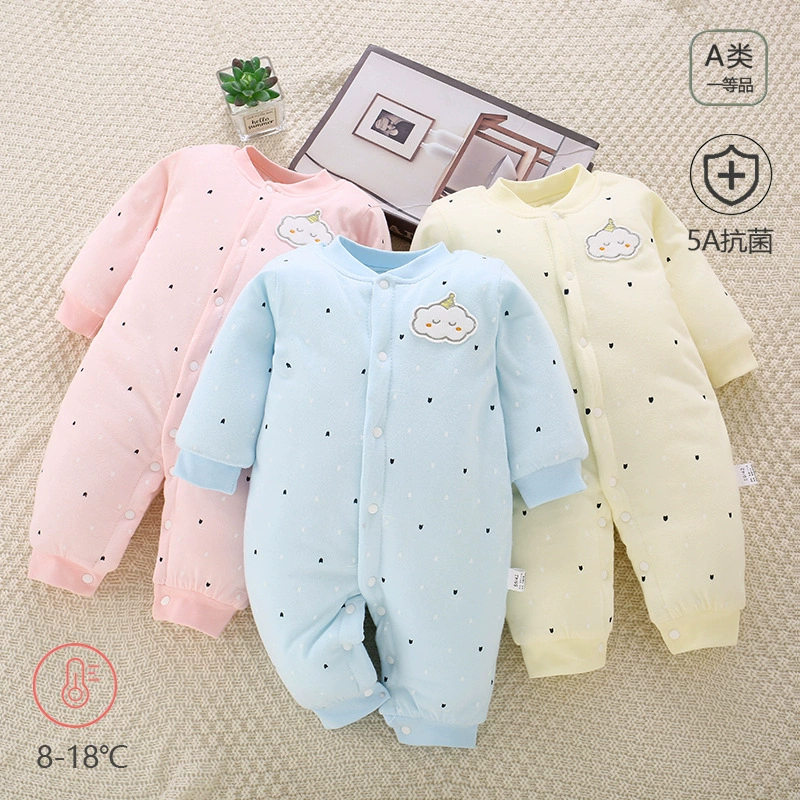 Зимние детские хлопчатобумажные комбинезоны типа Хлопчатобумажная одежда для новорожденных