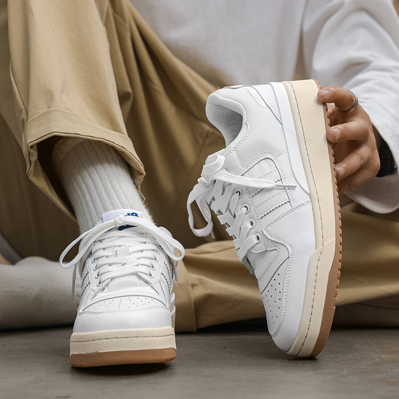 2025 New Niche Breathable White Shoes Men's Air Force One Casual Height Increasing Board Shoes sneaker German Training Skate Shoes 2025 New Niche Breathable White Shoes Men's Air Force One Casual Height Increasing Board Shoes sneaker German Training Skate Shoes