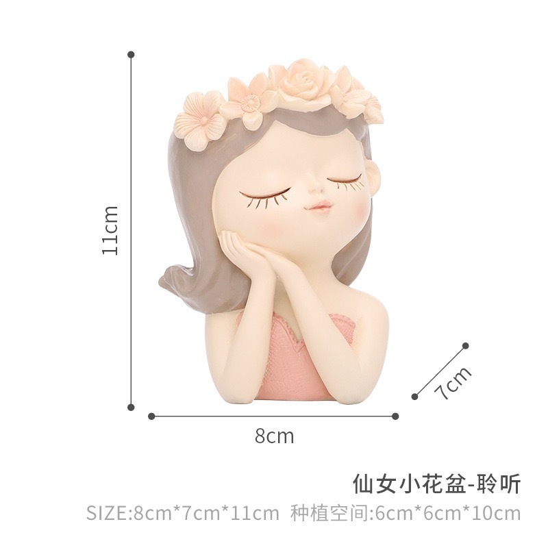 Maceta pequeña de resina para jardinería