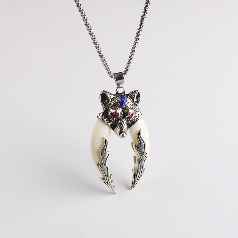 Hombres collar de titanio joyería acero aleación personalizada colgante ins hip hop calle suéter largo cadena accesorios colgantes