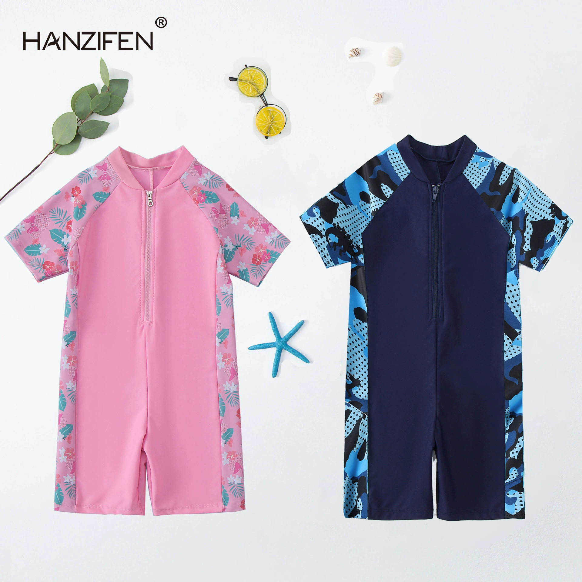 Быстросохнущие профессиональные тренировочные Детские купальники для мальчиков и девочек, объединенные дети, Детские купальники с солнцезащитным кремом из Южной Кореи оптом