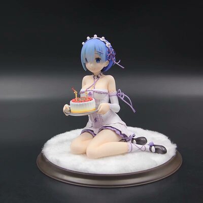 Animation around Scratch Different world life Kneeling position, Rem birthday Cake box-packed Garage Kit Model