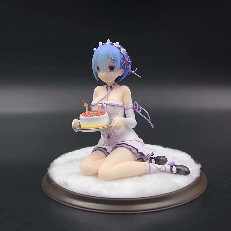 Animation around Scratch Different world life Kneeling position, Rem birthday Cake box-packed Garage Kit Model