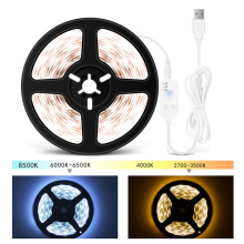加工定制USB人体感应LED灯带led2835贴片衣柜橱柜软灯条智能感应