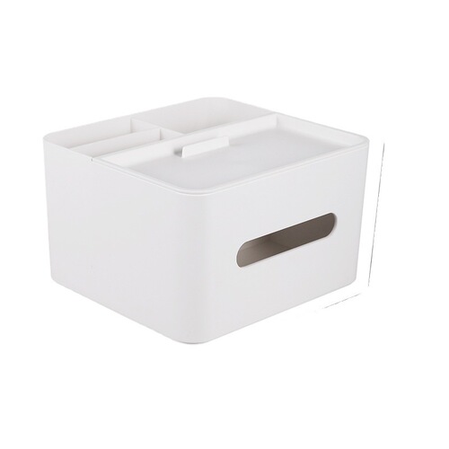 Home living room simple tissue box with drawer office desktop multifunctional paper box cosmetics plastic storage box