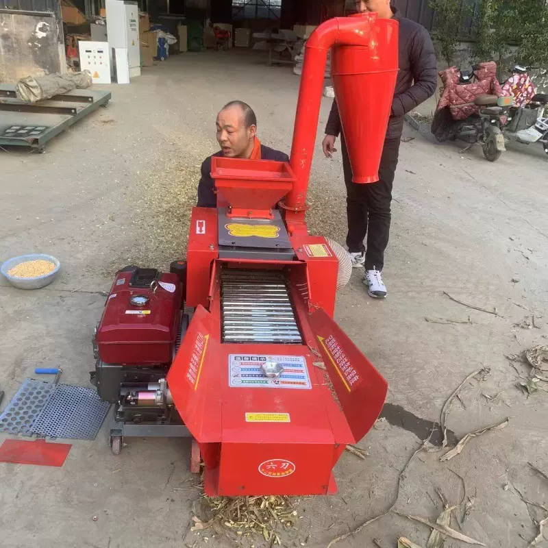 义乌铡草揉搓机 全自动牛羊饲料粉碎机  玉米秸秆甘蔗秸秆铡切机