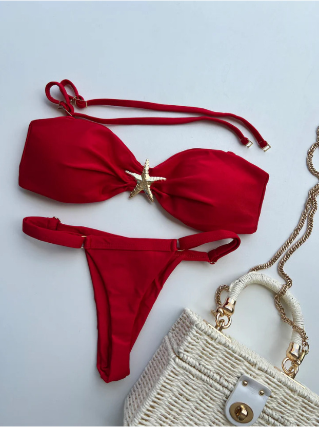 Sexy Brasilianischer Bikini Mit Schmuckelementen Damen Bademode_voghion.com