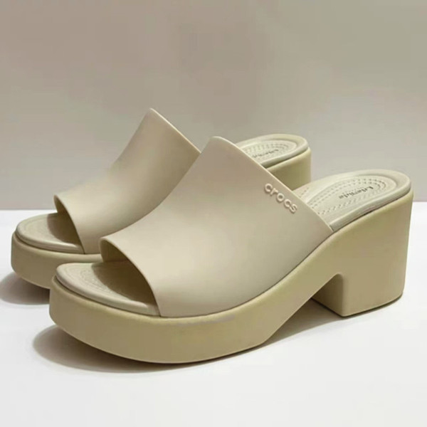 Comfortable mule for leisure heels platform