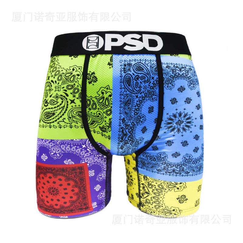 Psdp126 Hot Cross-Border Exclusive for Amazon Independent Site Popular Fashion Men's Underwear Printed and Breathable