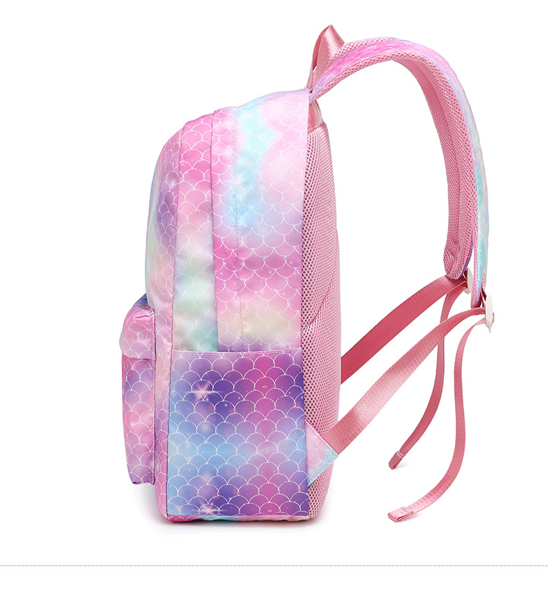 Fashion Gradient Color Square Zipper Fashion Backpack display picture 2
