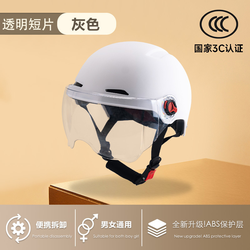 무광택 흰색/머리 둘레 55-60cm에 적합