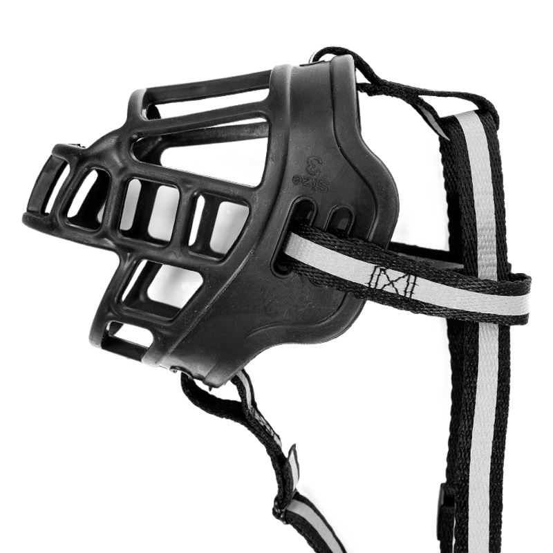 Reflective Dog Muzzle Third Generation Upgraded Adjustable Anti-Biting, Anti-Barking, Anti-Eating Pet Muzzle for Large, Medium and Small Size Dogss