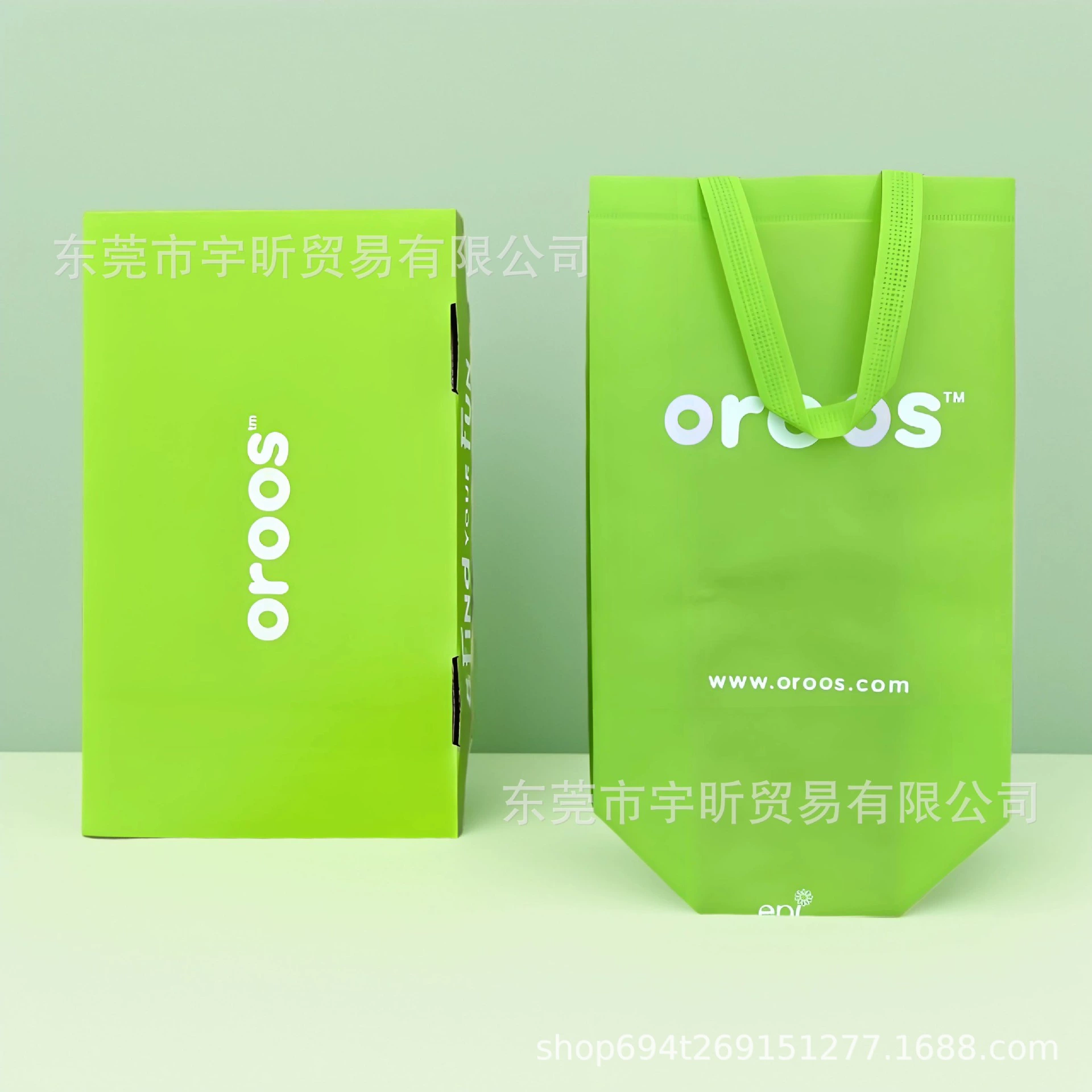 Croos Оригинальная обувная коробка Сумка Нетканая зеленая обувная коробка Зеленая сумка Сумка