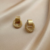 Advanced fashionable earrings, silver needle, Korean style, high-quality style, light luxury style, silver 925 sample