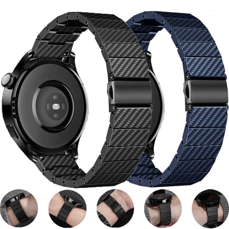 Universal carbon fiber strap 20/22MM for Samsung Galaxy Watch Huawei GT2/3Pro