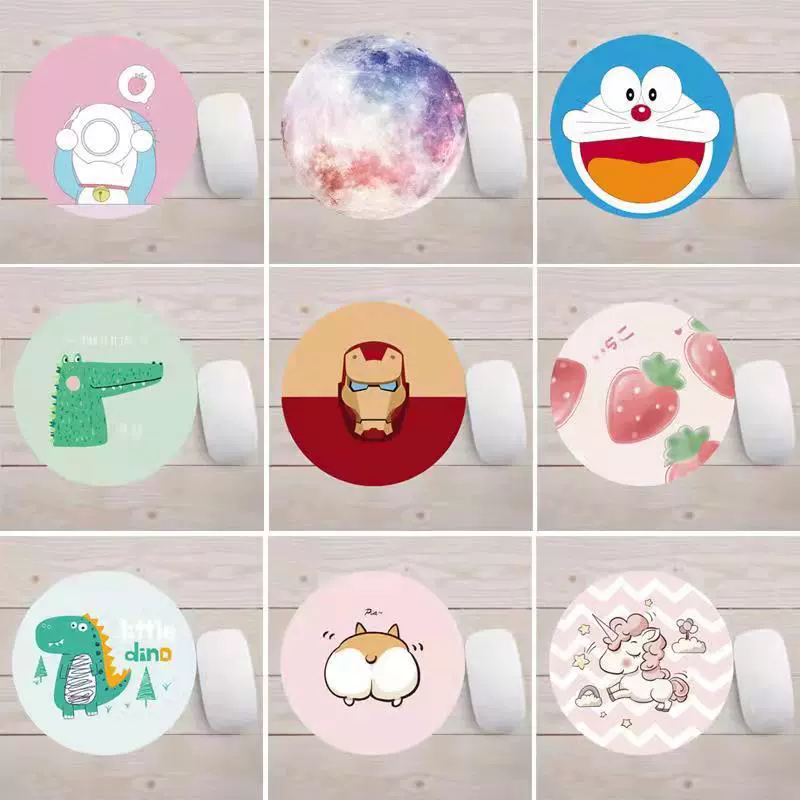 Фабрика прямой 20 круглых милых мультфильмов в наличии оптовое поколение коврик для мыши игровой коврик офисный стол коврик