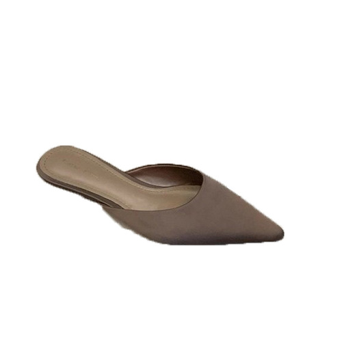 Pointed celebrities wear fashionable Muller shoes, high-quality celebrities, royal sisters, not tired feet, cat heels, women's sandals