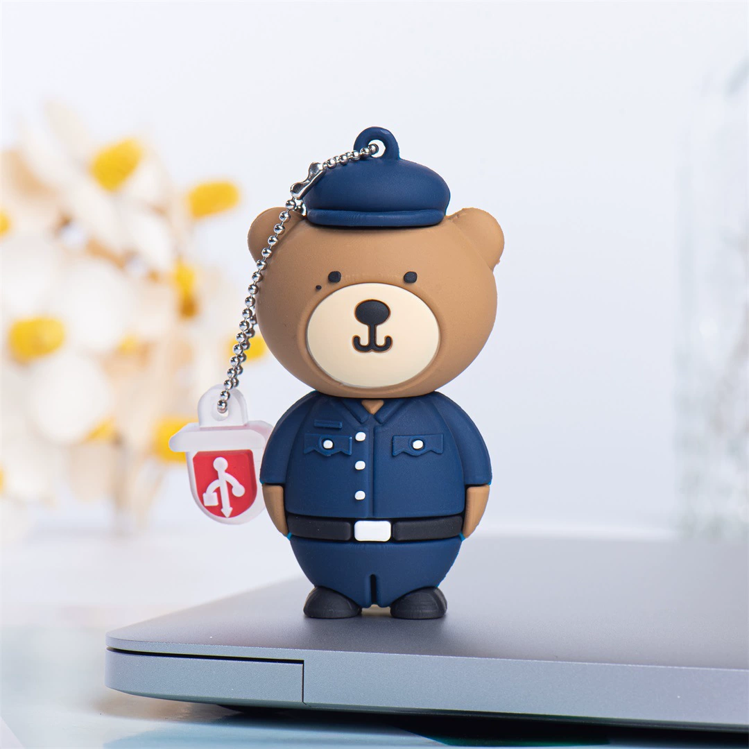 USB flash drive, mobile phone, laptop, with little bears, 64G, police