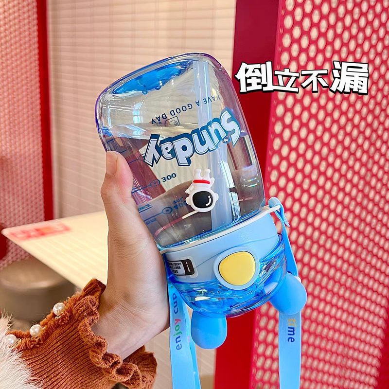 子供ストローコップ女子高颜値かわいいコップ赤ちゃん水筒小学生学校幼稚園プラスチックコップ|undefined