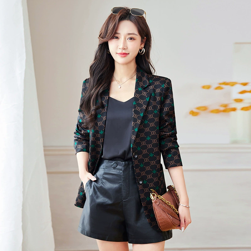 Autumn retro design classic suit jacket, high-quality style