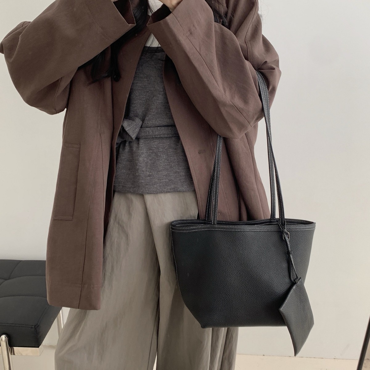 Tote Cowhide Women's Bag 2025 New Style Banquet Niche Casual Genuine Leather Soft Single Shoulder Mother-In-Law Bag