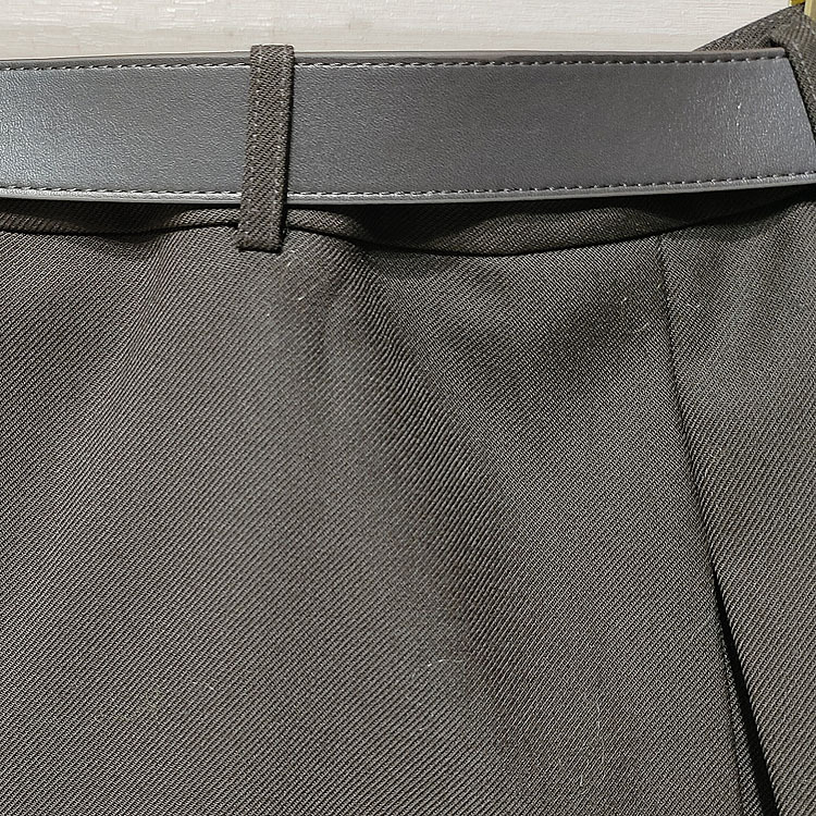1件起批2025秋女装 XRJ4Q24C高腰腰带休闲a字半身裙短裙S250734|undefined
