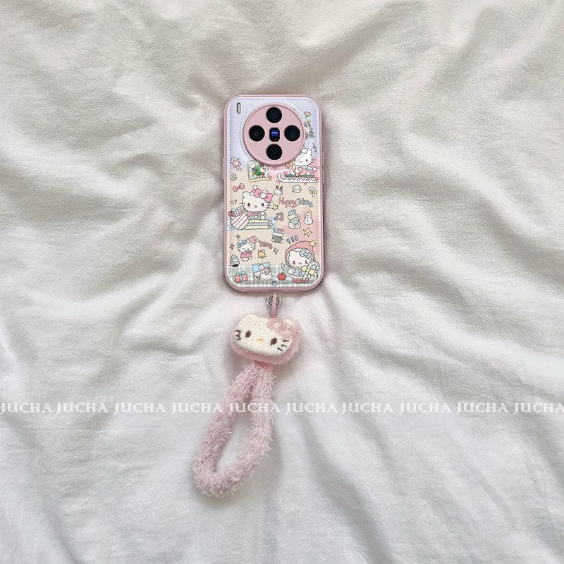 Suitable for Vivox300Pro Mobile Phone Case, Artistic and Warm, Vivox200 Super Popular X100 All-Inclusive Ski Kitty