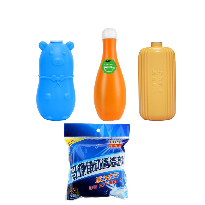 Blue Bubble Bear Toilet Gel Bowling Toilet Cleaning Spirit Bathroom Toilet Cleaner Toilet Cleaning Treasure Street Stall Wholesale
