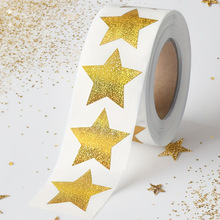 F 13974 Gold star sticker ��ɫ�������ֽ�羳����ͨ