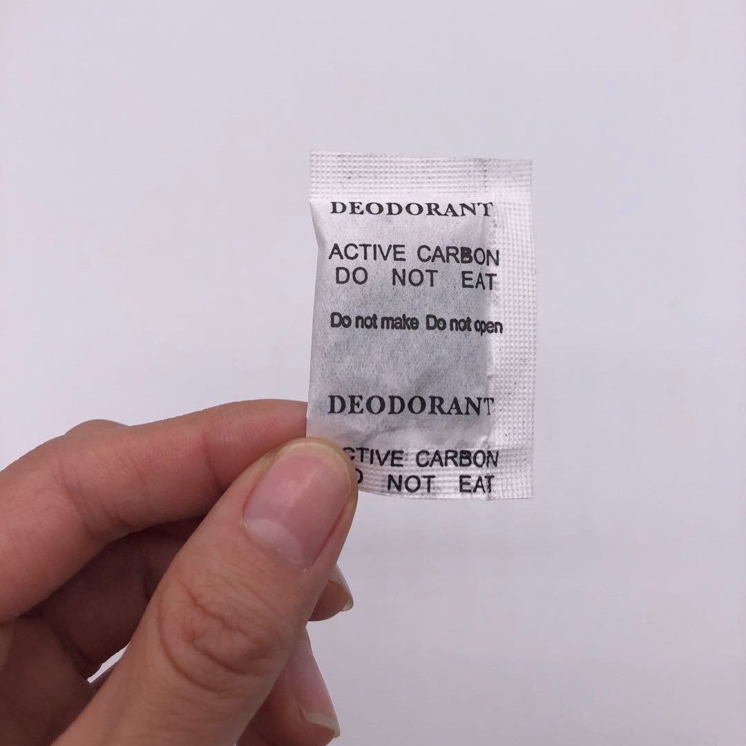 Desodorante de carbón activado, desodorante, paquete pequeño de 1g, 2g, taza de plástico, botella de leche, desodorante, desodorante antihumedad, desodorante