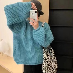 百搭针织套衫糖果色减龄2025秋冬新款日韩宽松显瘦显白韩系毛衣女