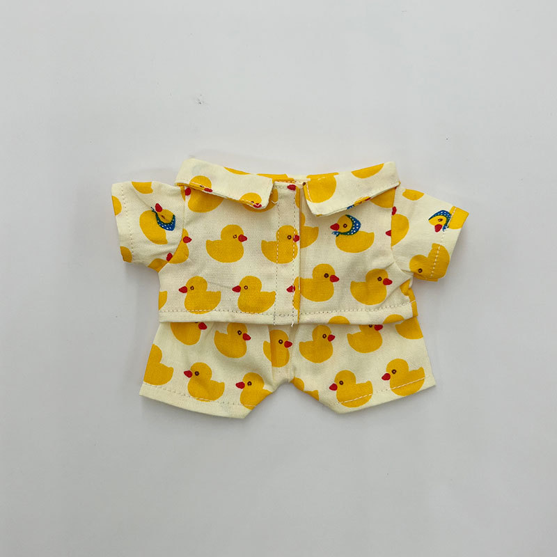 Muñeca de algodón 20cm15cm muñeca ropa muñeca camisa pijamas traje lindo en stock