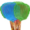 New material with long handle handle plastic flies to shoot large shell flies shot thick net mosquito shoot 2 yuan shop supply