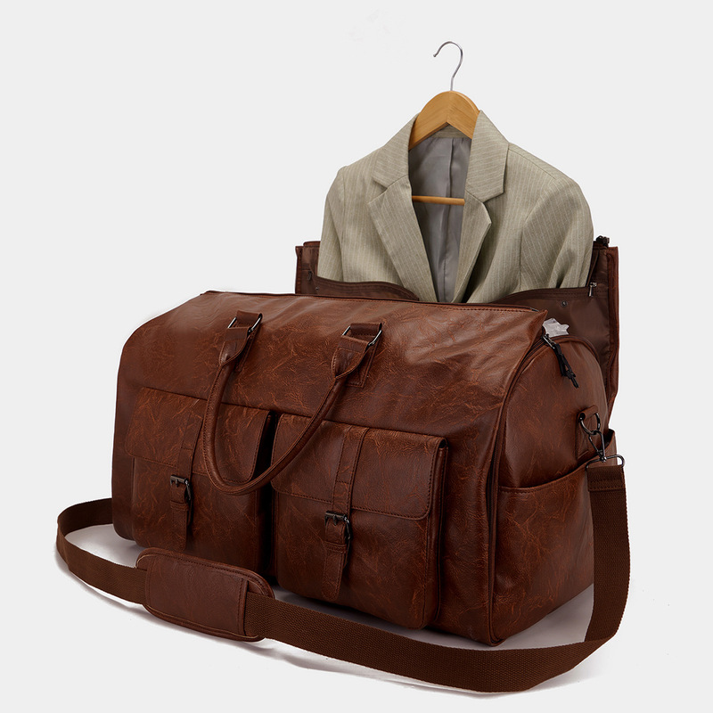 Guangzhou Factory in stock Amazon Travel Convenient Carry-on Clothing Bag Large PU Leather Duffel Bag Women's Fashion Guangzhou Factory in stock Amazon Travel Convenient Carry-on Clothing Bag Large PU Leather Duffel Bag Women's Fashion
