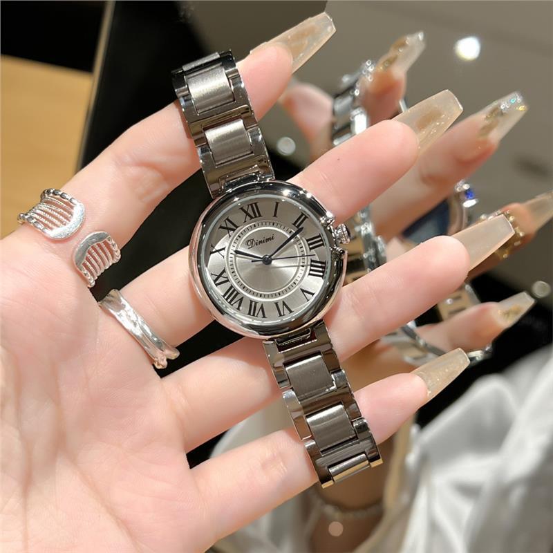 Timini Confession Balloon Watch Women's Fashion Niche Light Luxury Temperament Steel Belt Retro Roman Scale Waterproof Watch