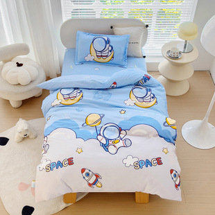 Baby Kindergarten Cotton Three-Piece Set Kidsren's Bedding Full Set Nursery Nap Kindergarten Cotton Quilt Six-Piece Set