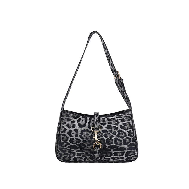 Gran capacidad de moda casual estampado leopardo diseño de personalidad textura 2024 nuevo brazo bolso de hombro de mujer
