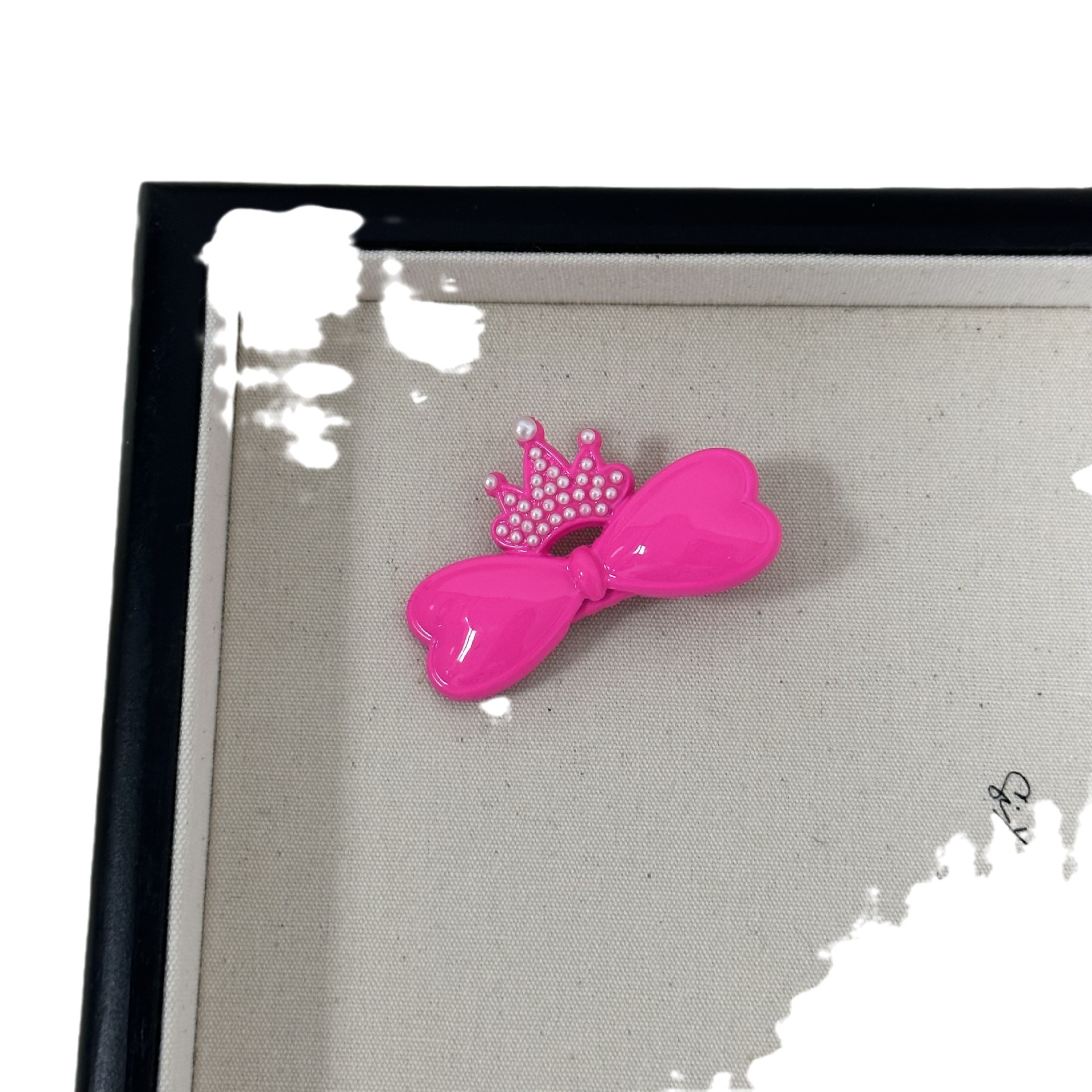 Sweet Cool Girl strik Kroon Parel haarspeld niche hoogwaardige metalen zijpony clip eendenbek clip_voghion.com