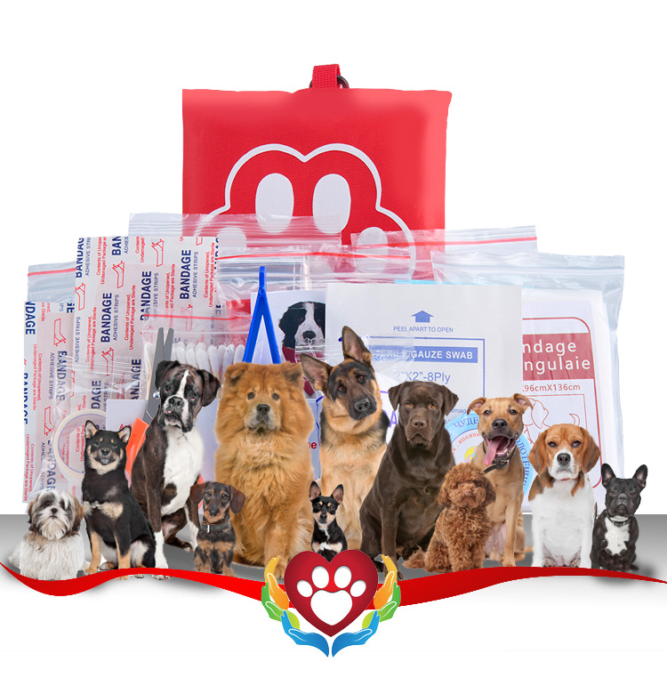 EHBO-set voor huisdieren (katten en honden), opbergtas voor wondverzorging, buitengebruik_voghion.com
