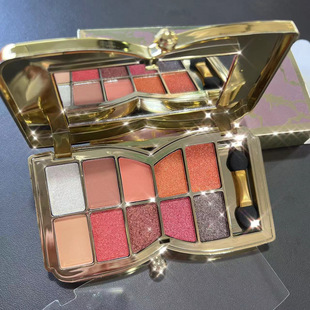 Lamela 10-Color Diamond Eye Shadow, Bright and Colorful Ten-Color Eye Shadow, Super Shiny Eye Shadow Palette 5555