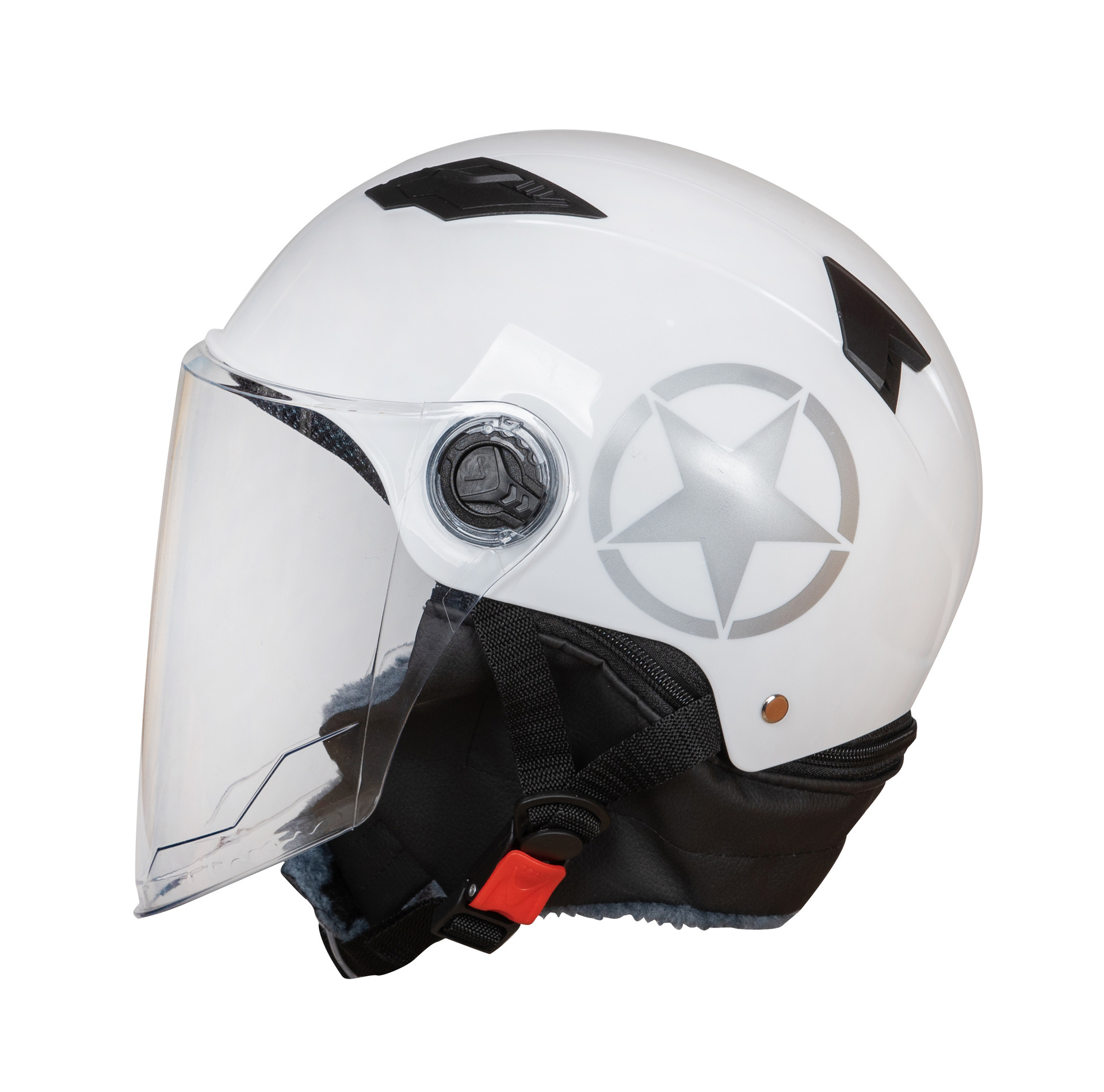 Motuoche Motorcycle Electric Car Helmet Winter Neck Warmer (Motosiklet kaskı (dəbilqə)) - with-tea-mirror