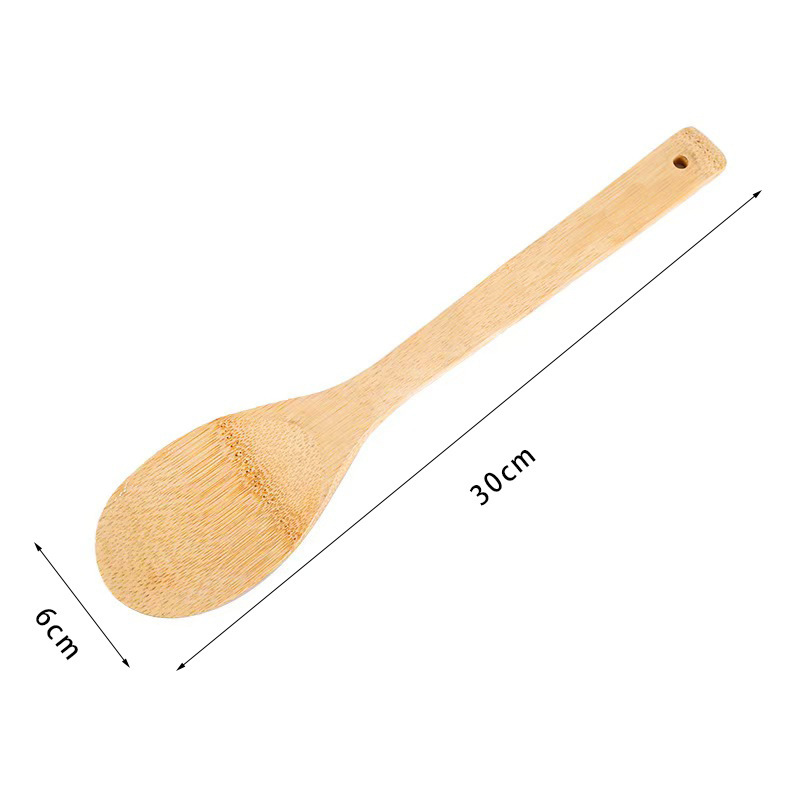 竹シャベル台所用品30cm 6点セットシャベル竹スプーン彫刻可能な高温スプーンメーカー直供|undefined
