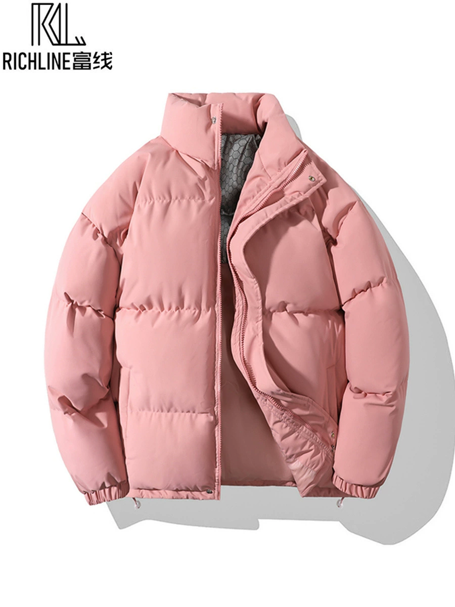 富线 Winter retro down jacket for men and women, for beloved, loose fit, increased thickness