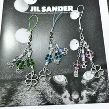 【祝我幸运】手作串珠自制少女心简约ins手机链可爱咕本咕卡挂件