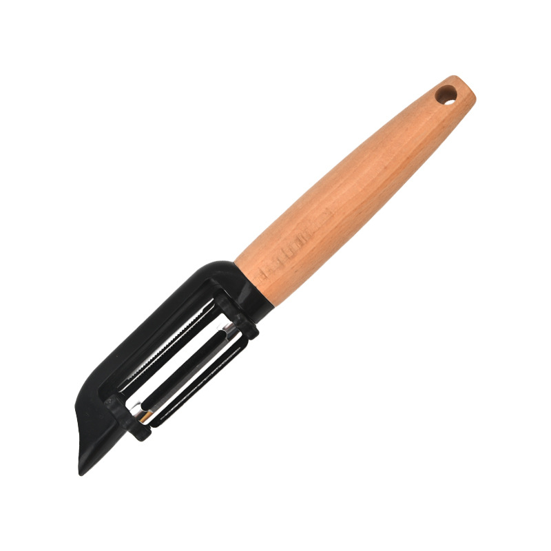 Mango de madera queso pala pizza cuchillo rodillo raspador cuchara de helado cuchillo de peeling sacos de cocina gadget set