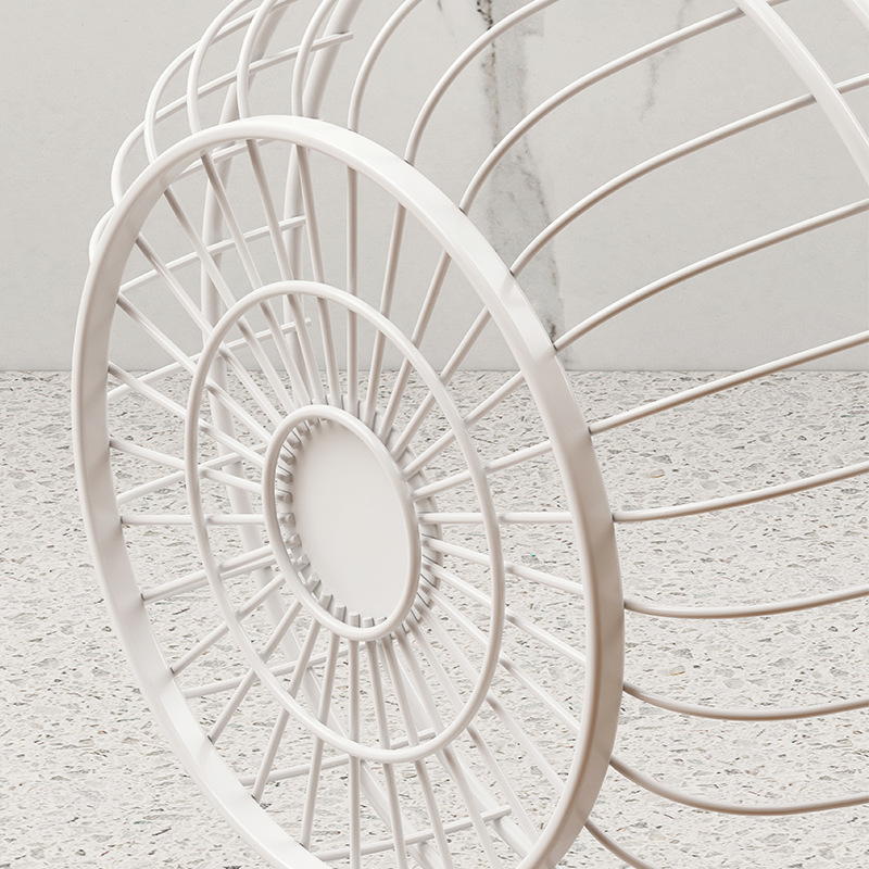 果蔬篮置物架可拆卸铁艺旋转置物篮浴室用品收纳篮两层水果收纳筐