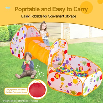 Portable Pop Up Play Tunnel Ball Pool Combo for隧道球池组合|ru