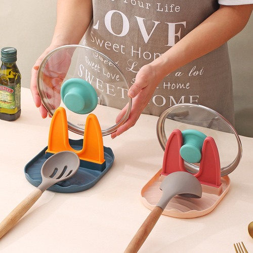 Creative home pot lid rack, countertop spoon and chopstick storage rack, stove water pot spatula rack, kitchen storage rack