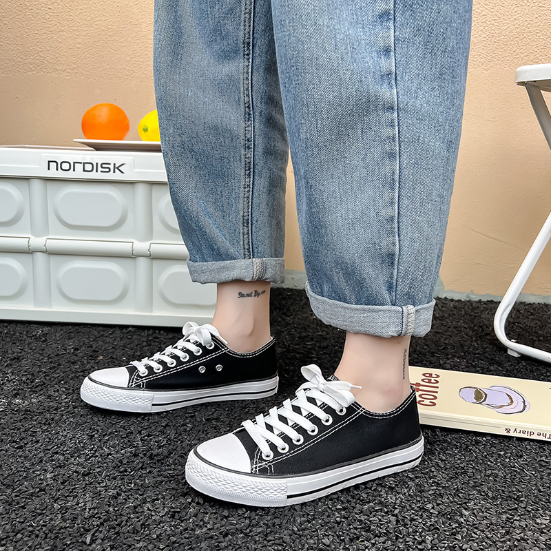 Vielseitige Canvas 2024 Neue Stoff Instagram Casual Trendy Board Ball Schuhe für Männer und Frauen_voghion.com