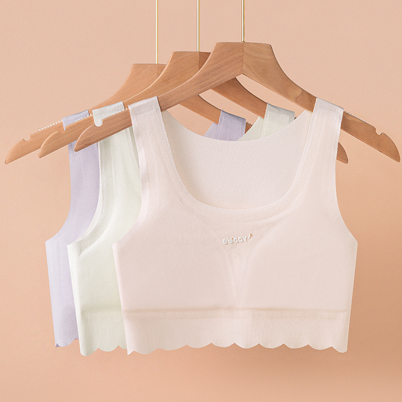 Girls' Bra Modal Girls' Developmental Underwear Autumn Students Breathable Traceless Primary School Junior High School Senior High School Students Girls' Bra Modal Girls' Developmental Underwear Autumn Students Breathable Traceless Primary School Junior High School Senior High School Students